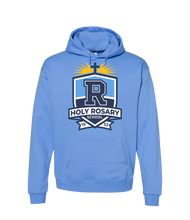 Load image into Gallery viewer, Light Blue Crest Hoodie