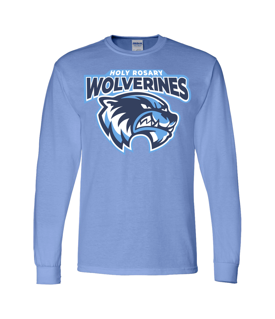 Light Blue Long Sleeve Wolverine T-Shirt