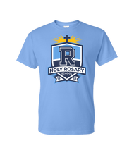 Load image into Gallery viewer, Light Blue Short Sleeve Crest T-Shirt
