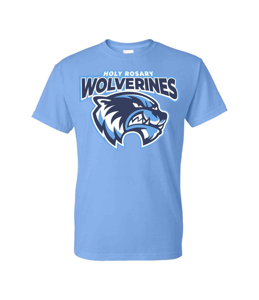 Light Blue Short Sleeve Wolverine T-Shirt