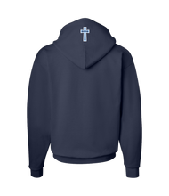 Load image into Gallery viewer, Navy Blue Full-Zip School Crest Hoodie
