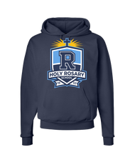 Load image into Gallery viewer, Navy Blue Crest Hoodie
