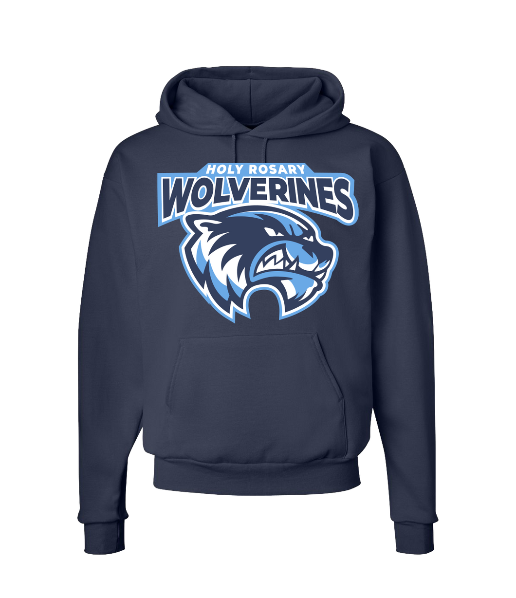 Navy Blue Wolverine Hoodie