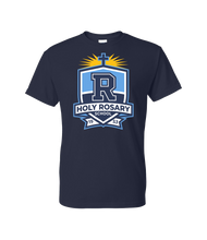 Load image into Gallery viewer, Navy Blue Short Sleeve Crest T-Shirt
